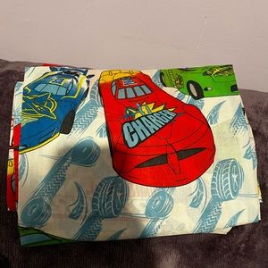 Twin size bed set with curtains